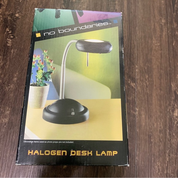 Rare Vintage No Boundaries Brand Halogen Desk Lamp **NIB** - Picture 1 of 2